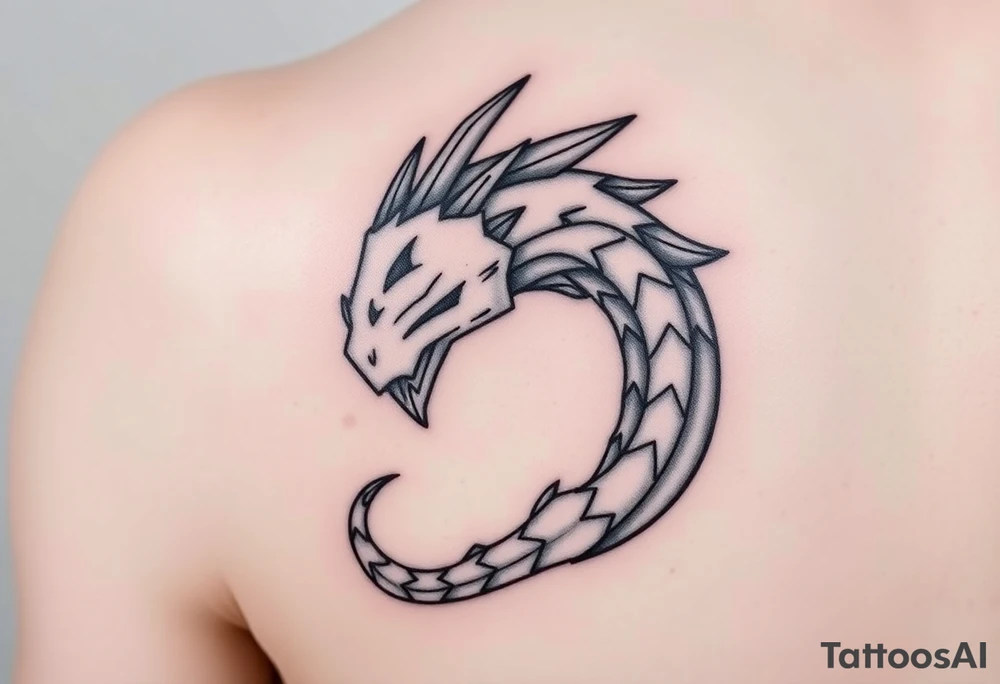 Créame un tarro en miniatura para la parte baja del bicep de una personaje principal de dragón Ball con el nombre dé Lorelay, el diseño representa a mi hermana pequeña tattoo idea