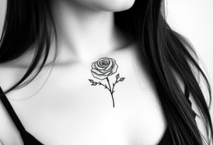 Rose and thorns tattoo idea