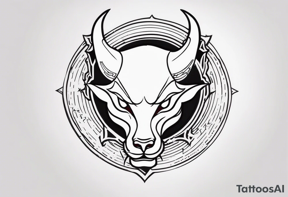 Word karma on devil tattoo idea
