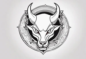 Word karma on devil tattoo idea