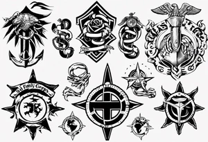 God, family, Marine Corps tattoo idea