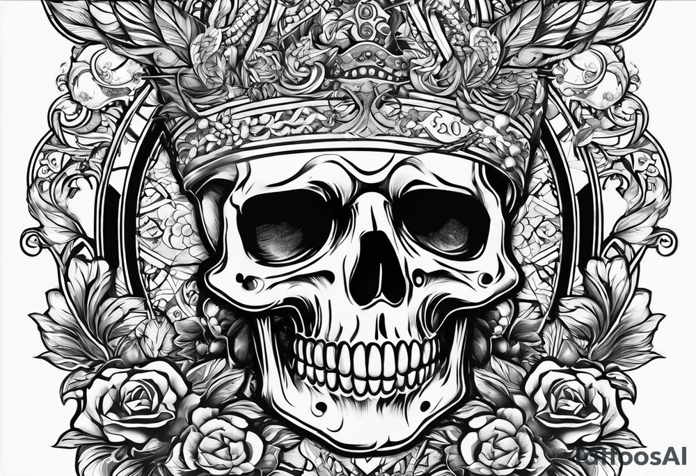 birthdate 06.20.1978 on the top and
death date 01.03.2024 on the bottom tattoo idea