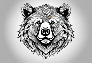 A bear tattoo idea