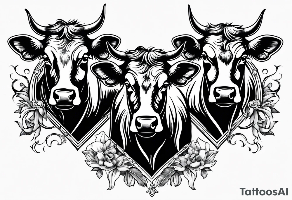 three cows tattoo idea