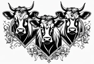 three cows tattoo idea