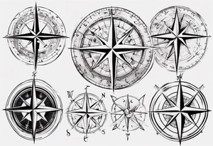 wonderlust compass tattoo idea