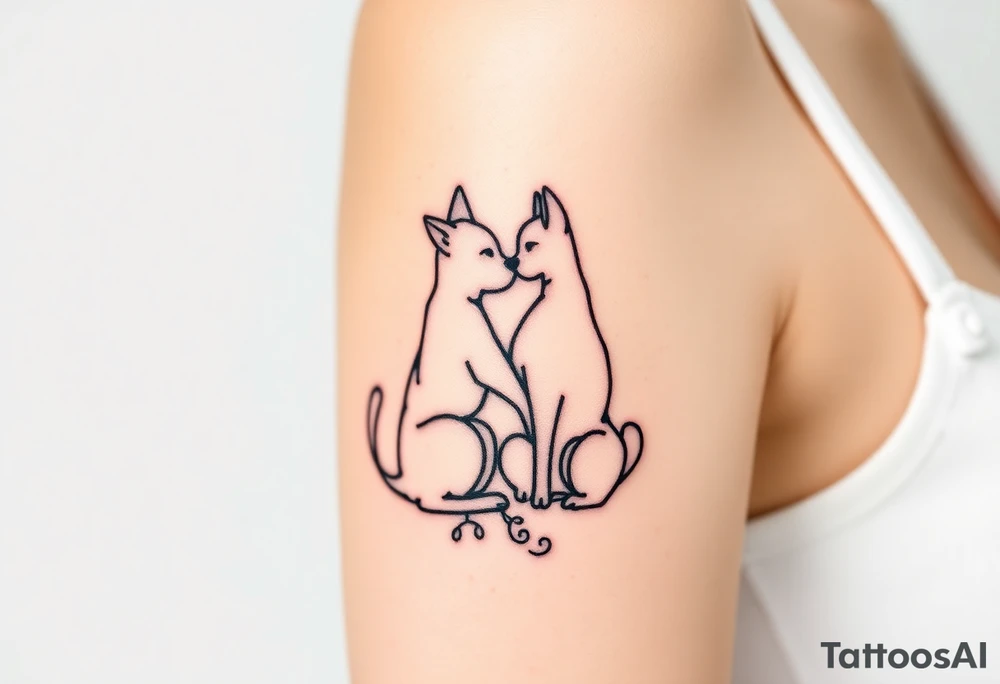 Pet bond tattoo idea