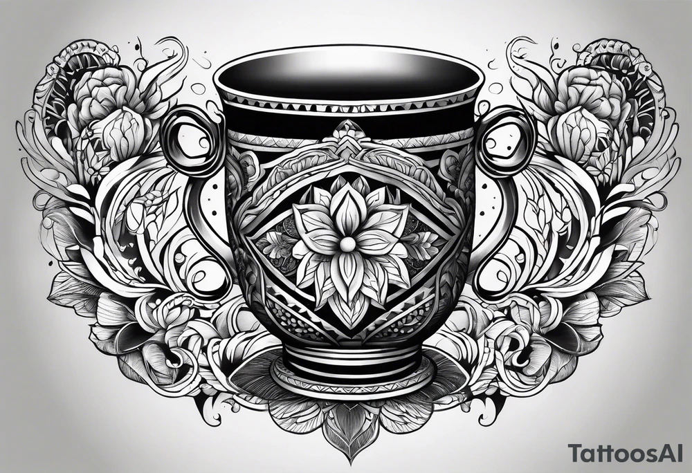 ayahuasca cup tattoo idea