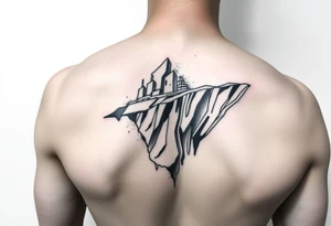 titanic and iceberg tattoo idea