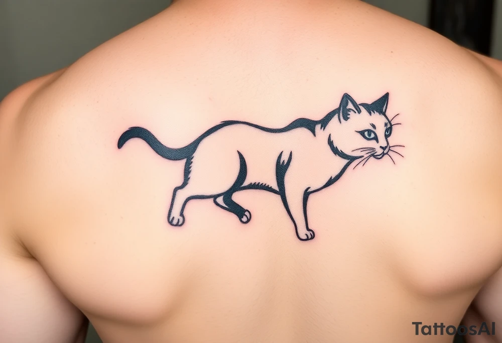 Black Cat tattoo idea