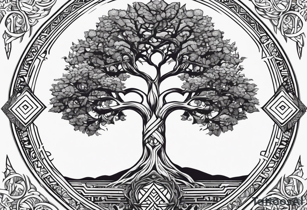 Yggdrasil petit tattoo idea