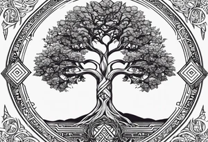 Yggdrasil petit tattoo idea