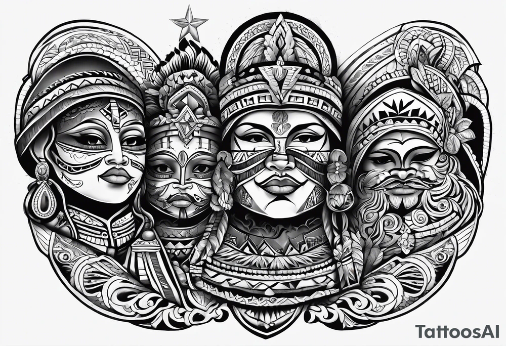Pacific Northwest
Mexican American inspiration. Family of four. Add faith tattoo idea