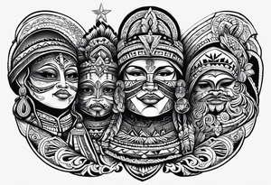 Pacific Northwest
Mexican American inspiration. Family of four. Add faith tattoo idea