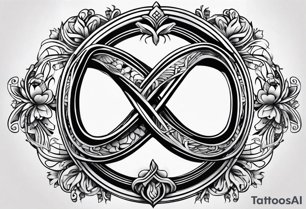 Infinity sign for spouses tattoo idea