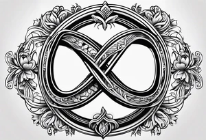 Infinity sign for spouses tattoo idea