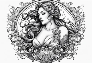 Water bearer  aquarius tattoo idea