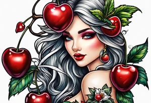 Cherry Fairy tattoo idea