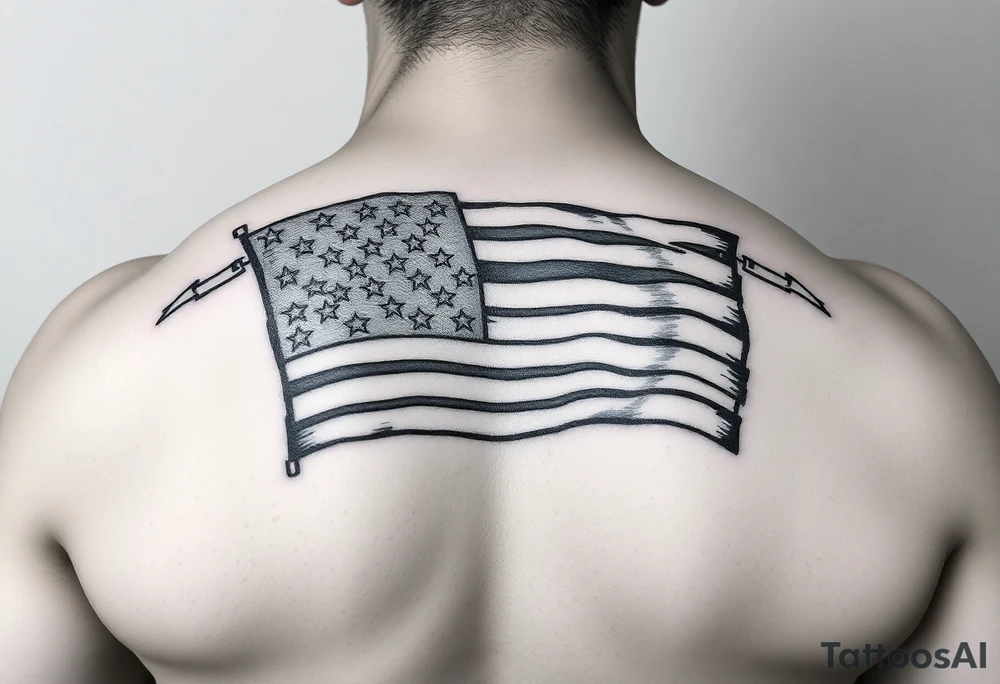 American Flag Military tattoo idea