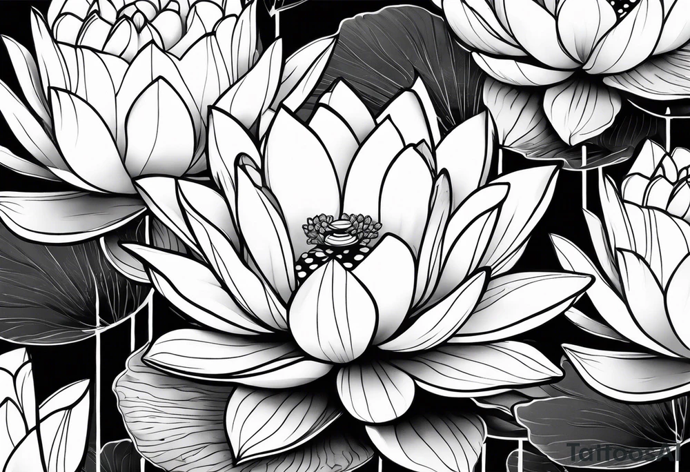 lotus flower tattoo idea