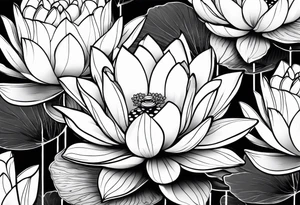 lotus flower tattoo idea