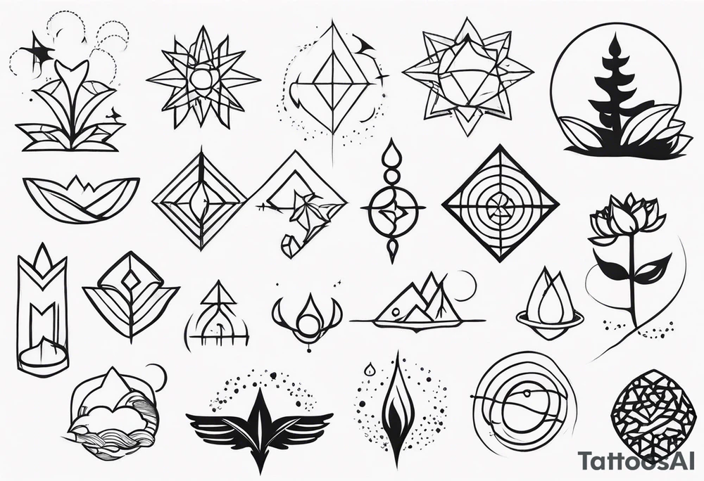 Small tattoo ideas signifying struggle with miracles tattoo idea