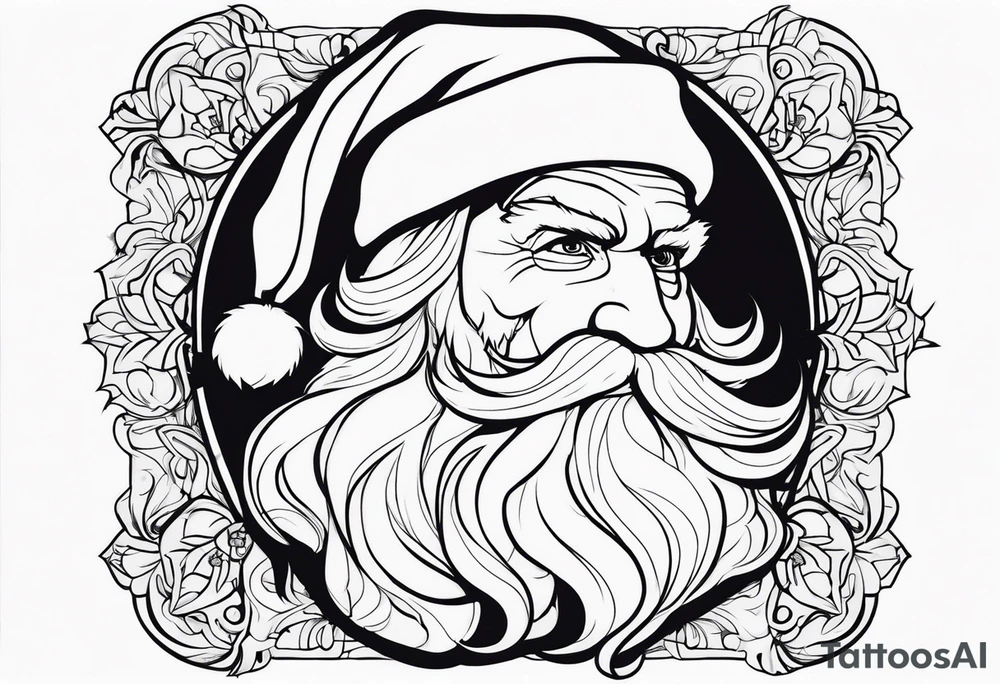 Santa clause tattoo idea