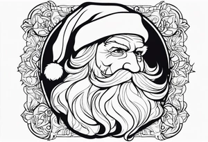 Santa clause tattoo idea