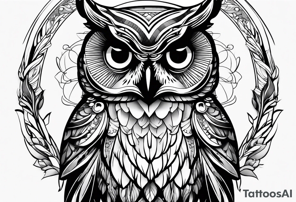 Owl tattoo idea