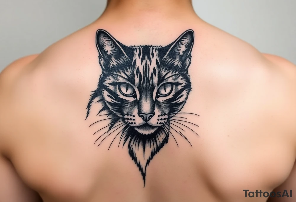 Black Cat tattoo idea