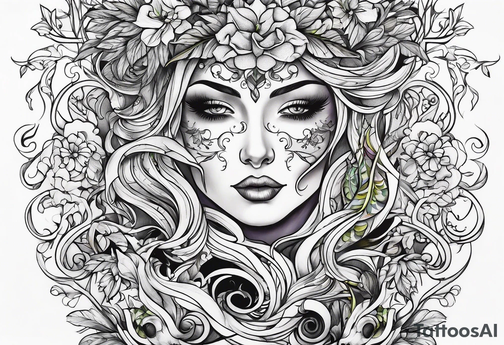 Long Vines tattoo idea