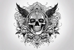 Half chest tattoo tattoo idea