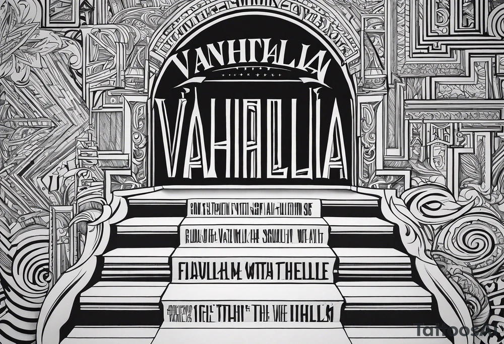 Valhalla steps tattoo idea