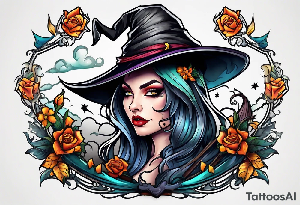 Witch tattoo idea