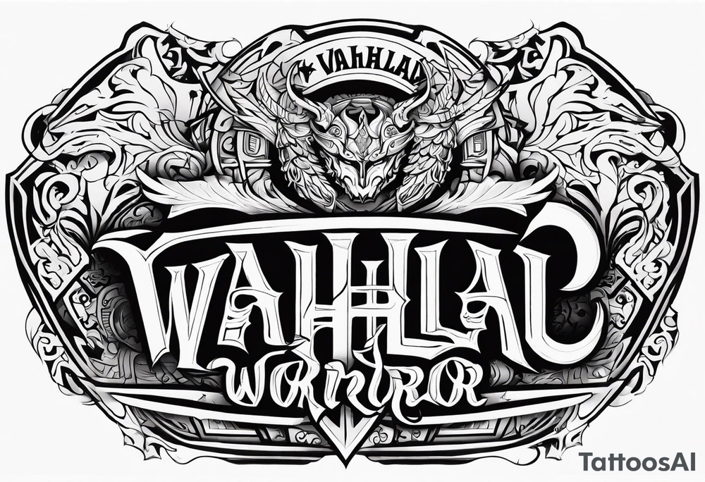 Valhalla fallen warrior tattoo idea