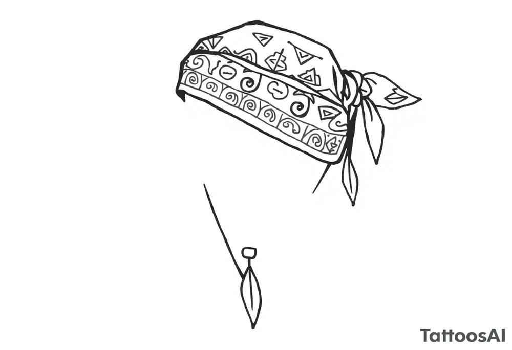 Chicano bandana tattoo idea