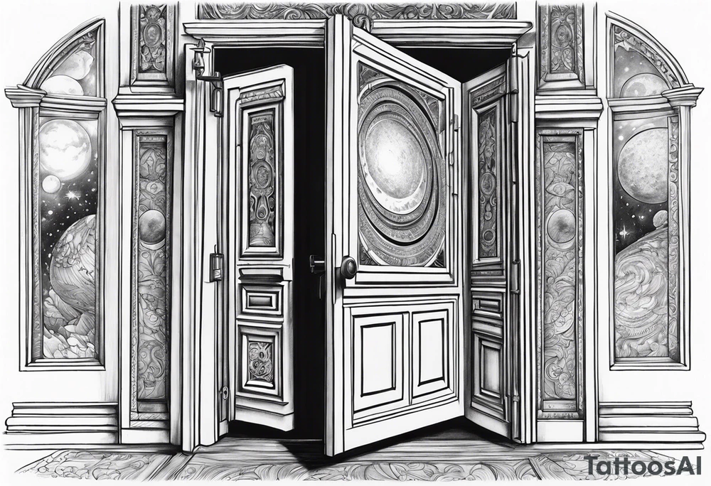 An Open Door that opens to a whole Universe tattoo idea