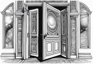 An Open Door that opens to a whole Universe tattoo idea