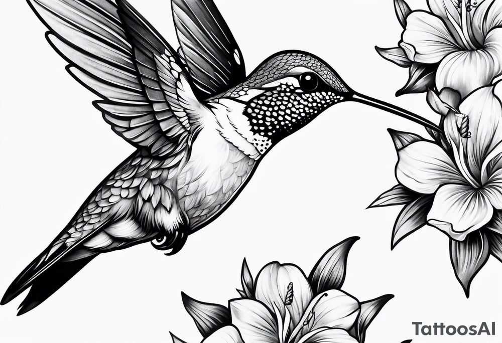 hummingbird tattoo idea