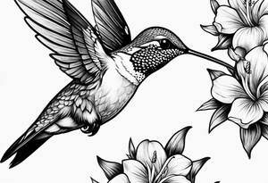 hummingbird tattoo idea