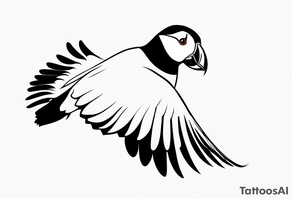 a flying puffin without background - forarm Tattoo tattoo idea a flying puffin without background - forarm Tattoo tattoo idea