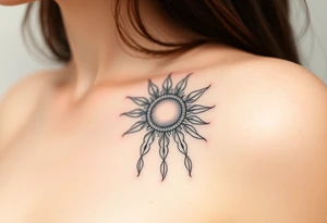 The sun cascading tattoo idea