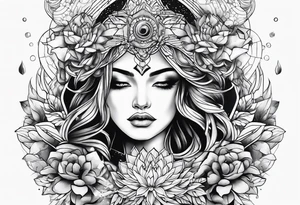 space versus nature tattoo idea