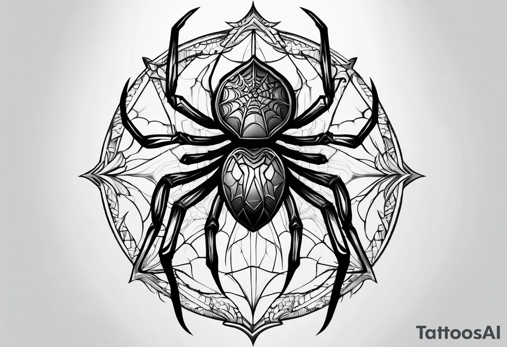 Spider tattoo idea