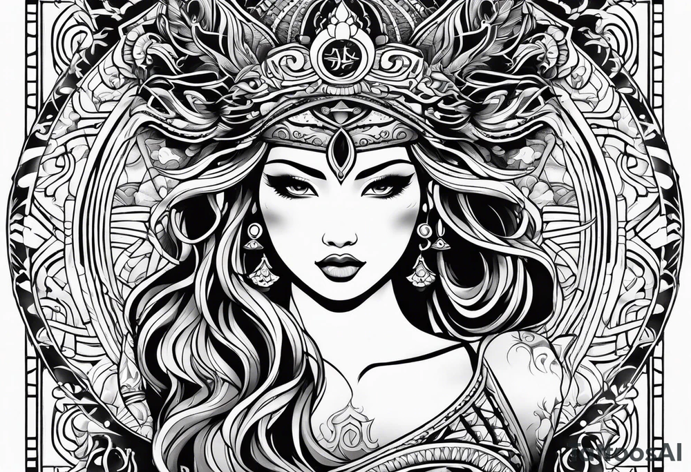 aquarius tribal tattoo tattoo idea