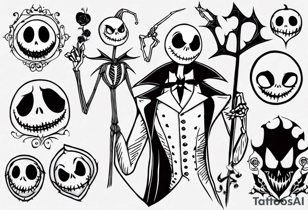 jack skellington tattoo idea