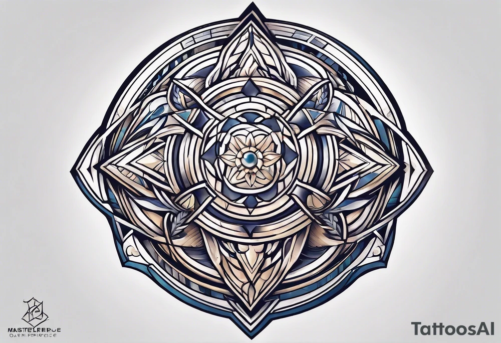 shield knot shoulder tattoo tattoo idea