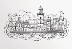 English scroll tattoo idea