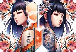 Hinata and hanabi tattoo idea