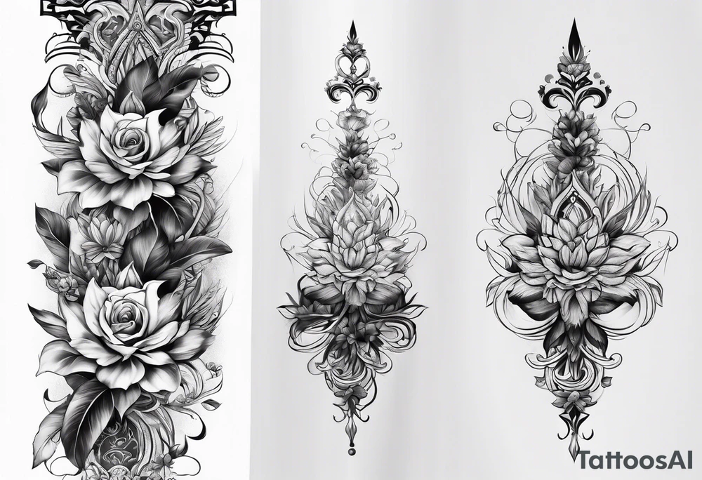 spine tattoo idea